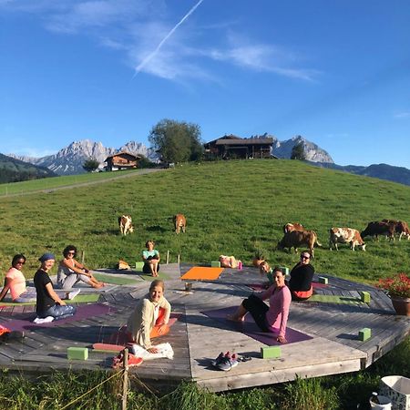 Mountain Vista - Bio Yoga Hof Apartment คิทซ์บือห์ ภายนอก รูปภาพ